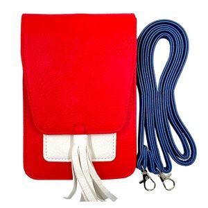 🔥 SALE! NEW Harper Crossbody Bag - Red, White and Blue - Vegan Leather